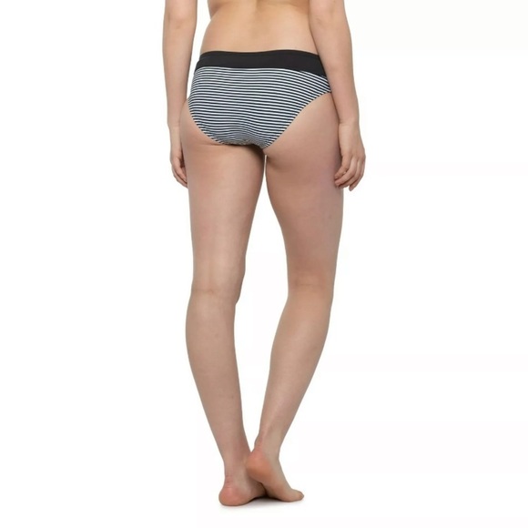 Carve Designs Bikini Bottom NWOT Stripes Black and White Size Large - Picture 4 of 8